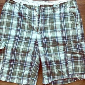 St. John’s Bay Plaid Cargo Shorts